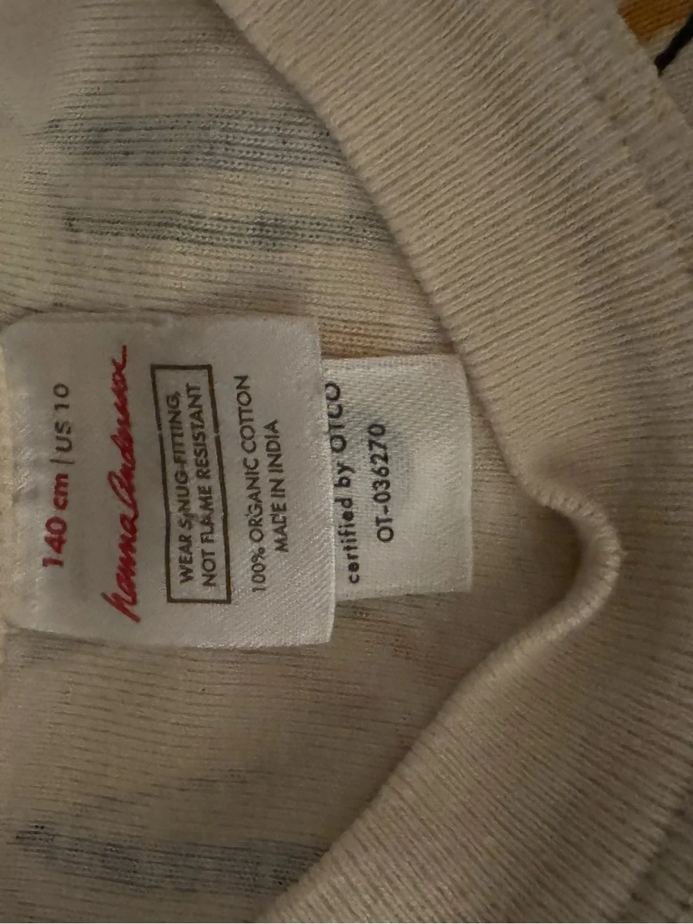 hanna andersson pj top size 8/10